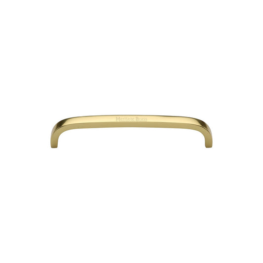 Curved D Shaped Cabinet Pull Handle by M Marcus - Heritage Brass