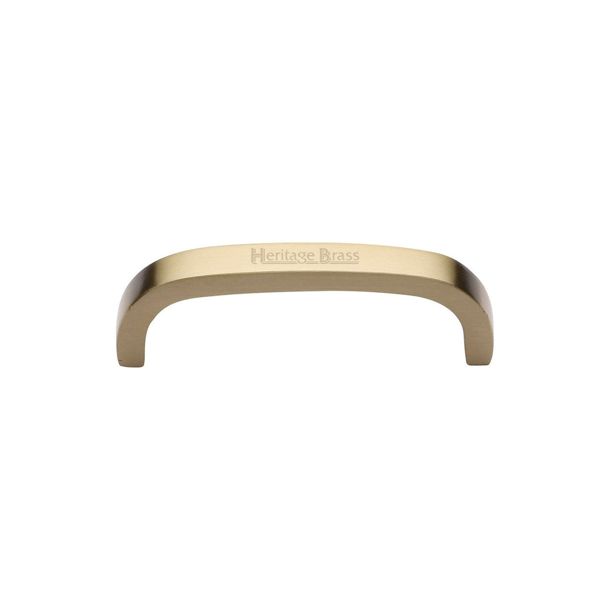 Curved D Shaped Cabinet Pull Handle by M Marcus - Heritage Brass