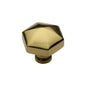 Classic Hexagon Cabinet Knob by M Marcus - Heritage Brass