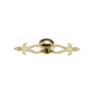 Oval Cabinet Knob with Backplate by M Marcus - Heritage Brass