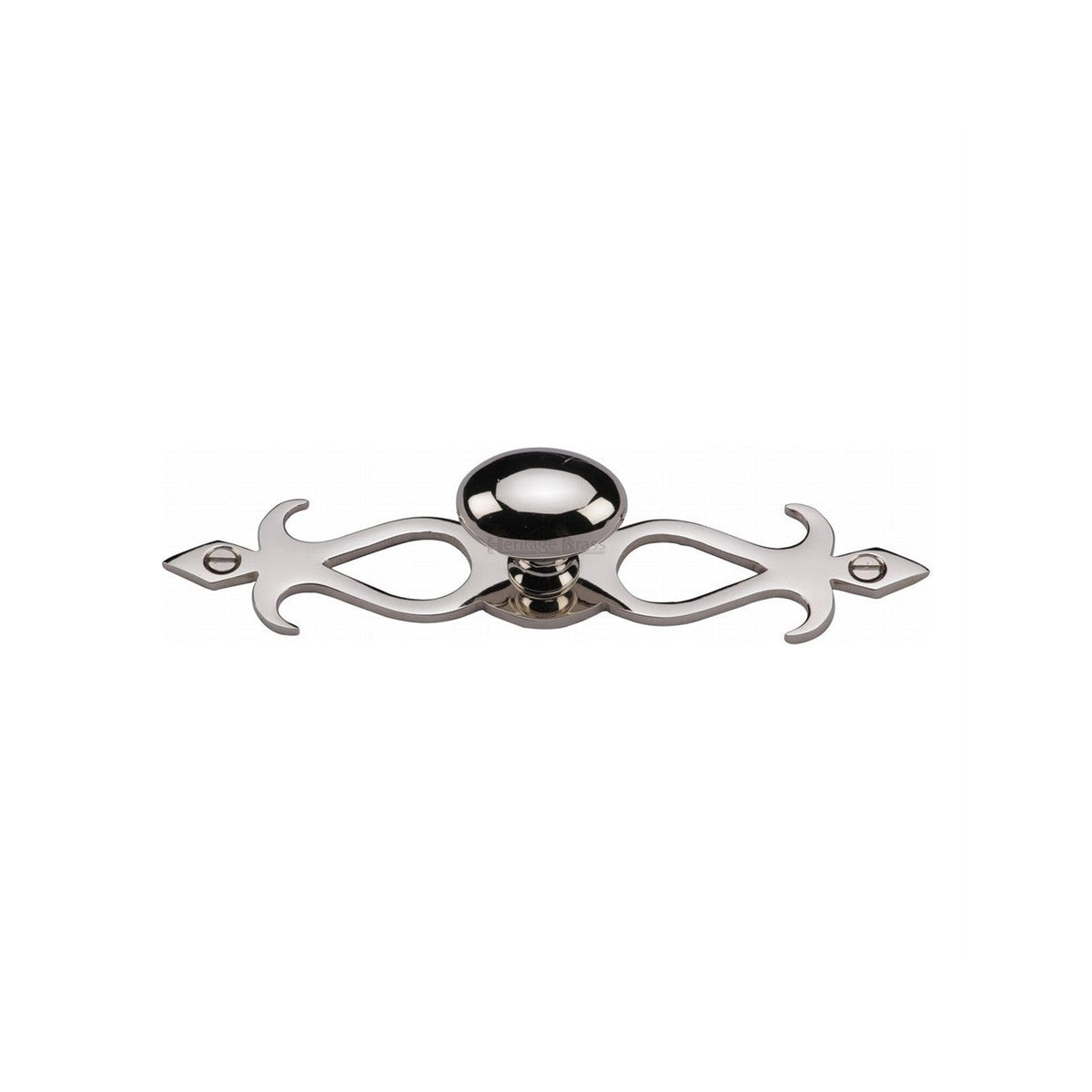 Oval Cabinet Knob with Backplate by M Marcus - Heritage Brass