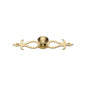 Oval Cabinet Knob with Backplate by M Marcus - Heritage Brass