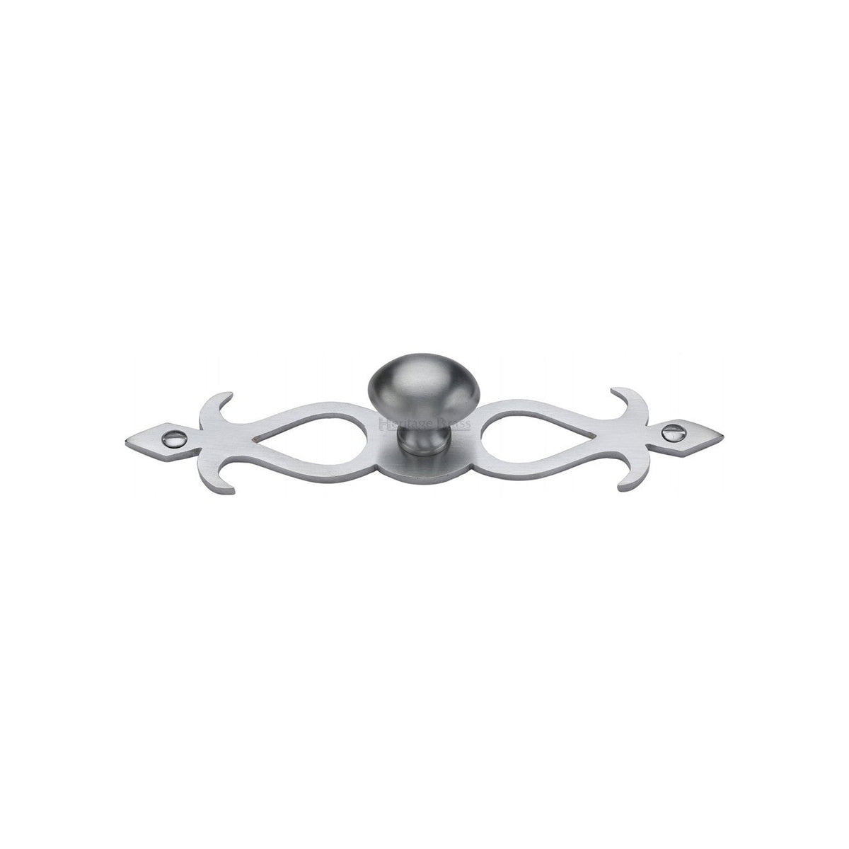 Oval Cabinet Knob with Backplate by M Marcus - Heritage Brass
