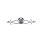 Oval Cabinet Knob with Backplate by M Marcus - Heritage Brass