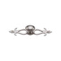 Oval Cabinet Knob with Backplate by M Marcus - Heritage Brass