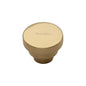 Round Stepped Cabinet Knob by M Marcus - Heritage Brass