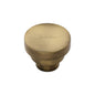 Round Stepped Cabinet Knob by M Marcus - Heritage Brass