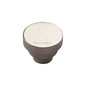 Round Stepped Cabinet Knob by M Marcus - Heritage Brass