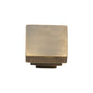 Square Stepped Cabinet Knob by M Marcus - Heritage Brass