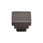 Square Stepped Cabinet Knob by M Marcus - Heritage Brass