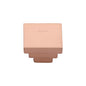Square Stepped Cabinet Knob by M Marcus - Heritage Brass