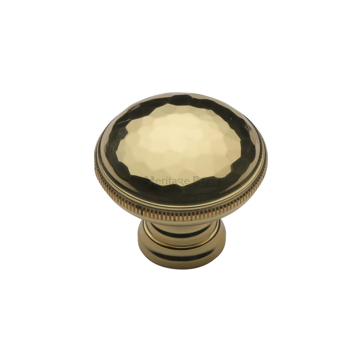 Diamond Cut Cabinet Knob. by M Marcus - Heritage Brass