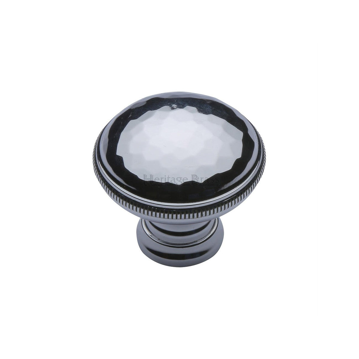 Diamond Cut Cabinet Knob. by M Marcus - Heritage Brass
