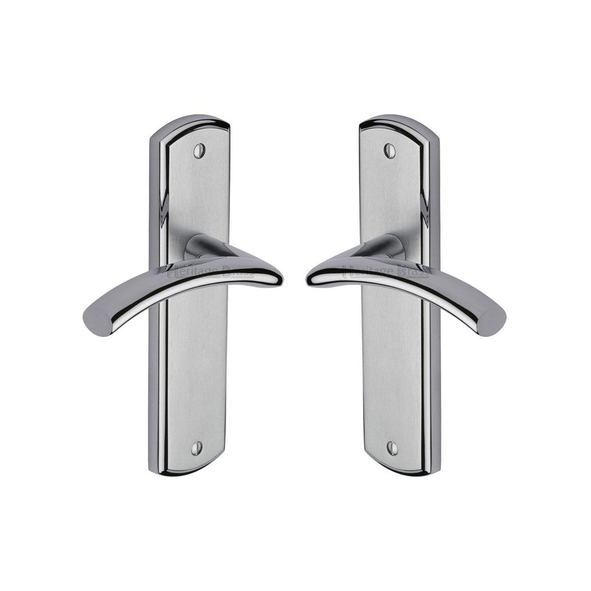 Centaur Door Handle on Plate by M Marcus - Heritage Brass