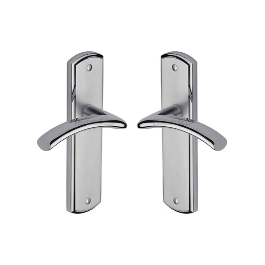 Centaur Door Handle on Plate by M Marcus - Heritage Brass