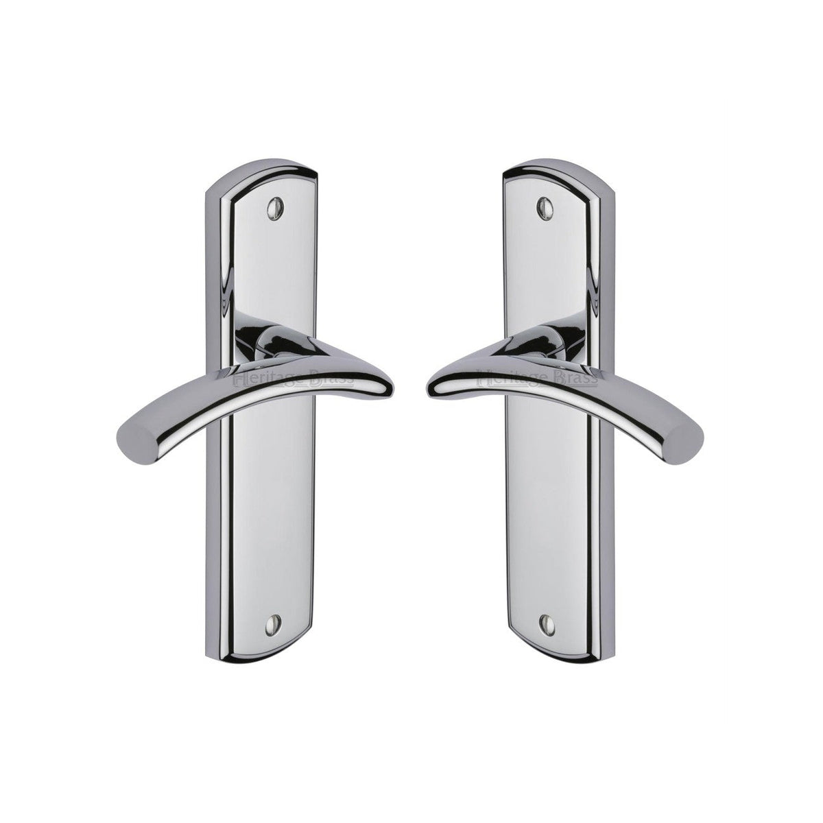 Centaur Door Handle on Plate by M Marcus - Heritage Brass