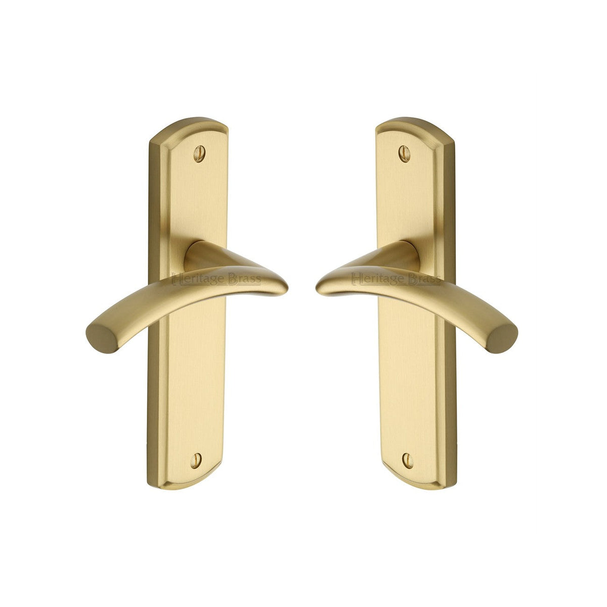 Centaur Door Handle on Plate by M Marcus - Heritage Brass