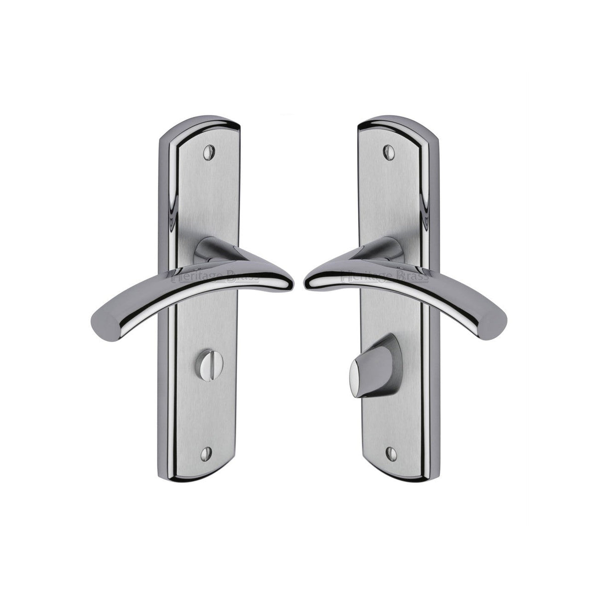 Centaur Door Handle on Plate by M Marcus - Heritage Brass