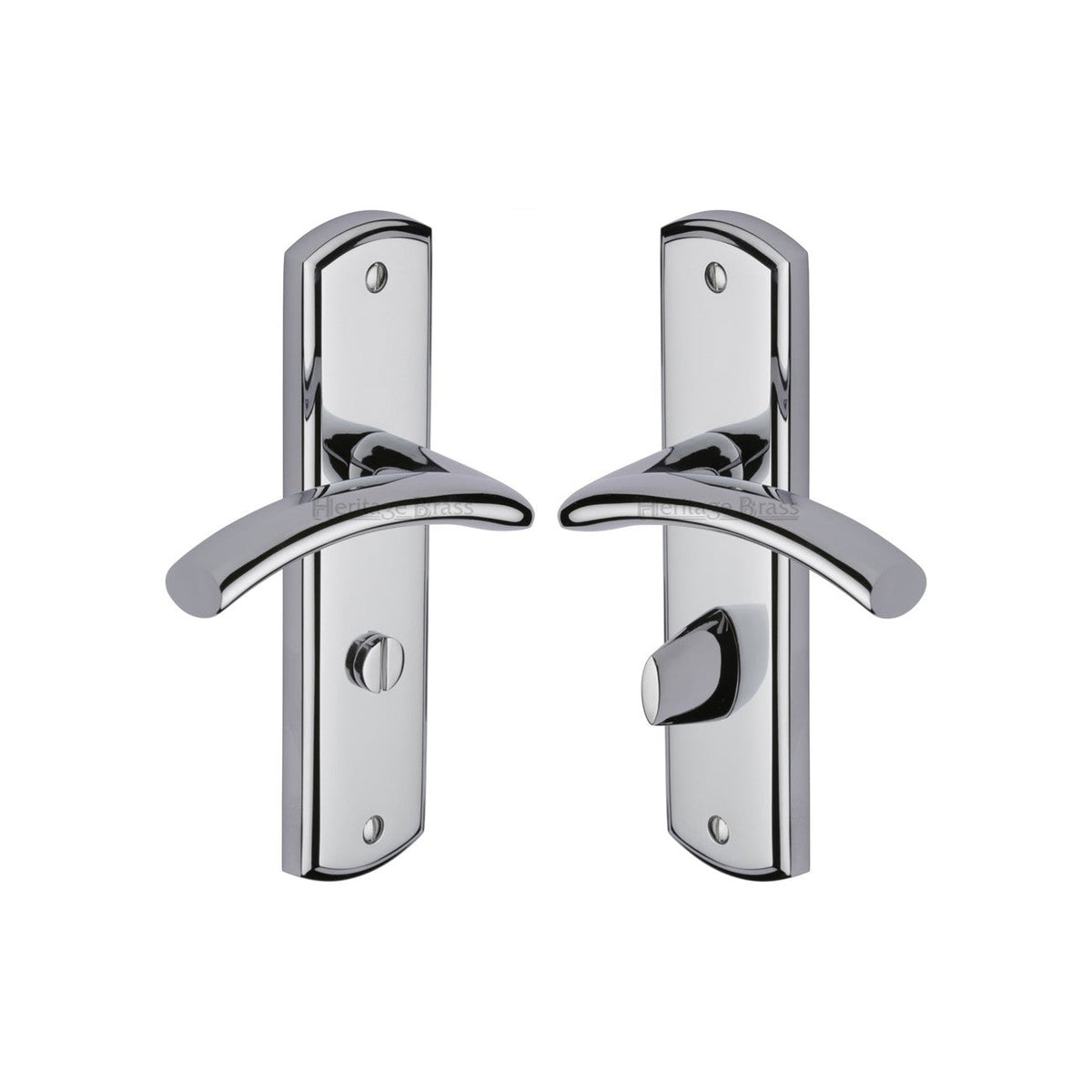 Centaur Door Handle on Plate by M Marcus - Heritage Brass