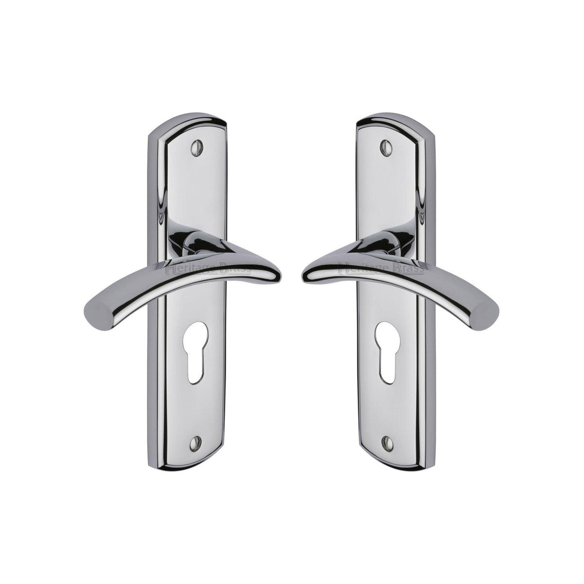 Centaur Door Handle on Plate by M Marcus - Heritage Brass