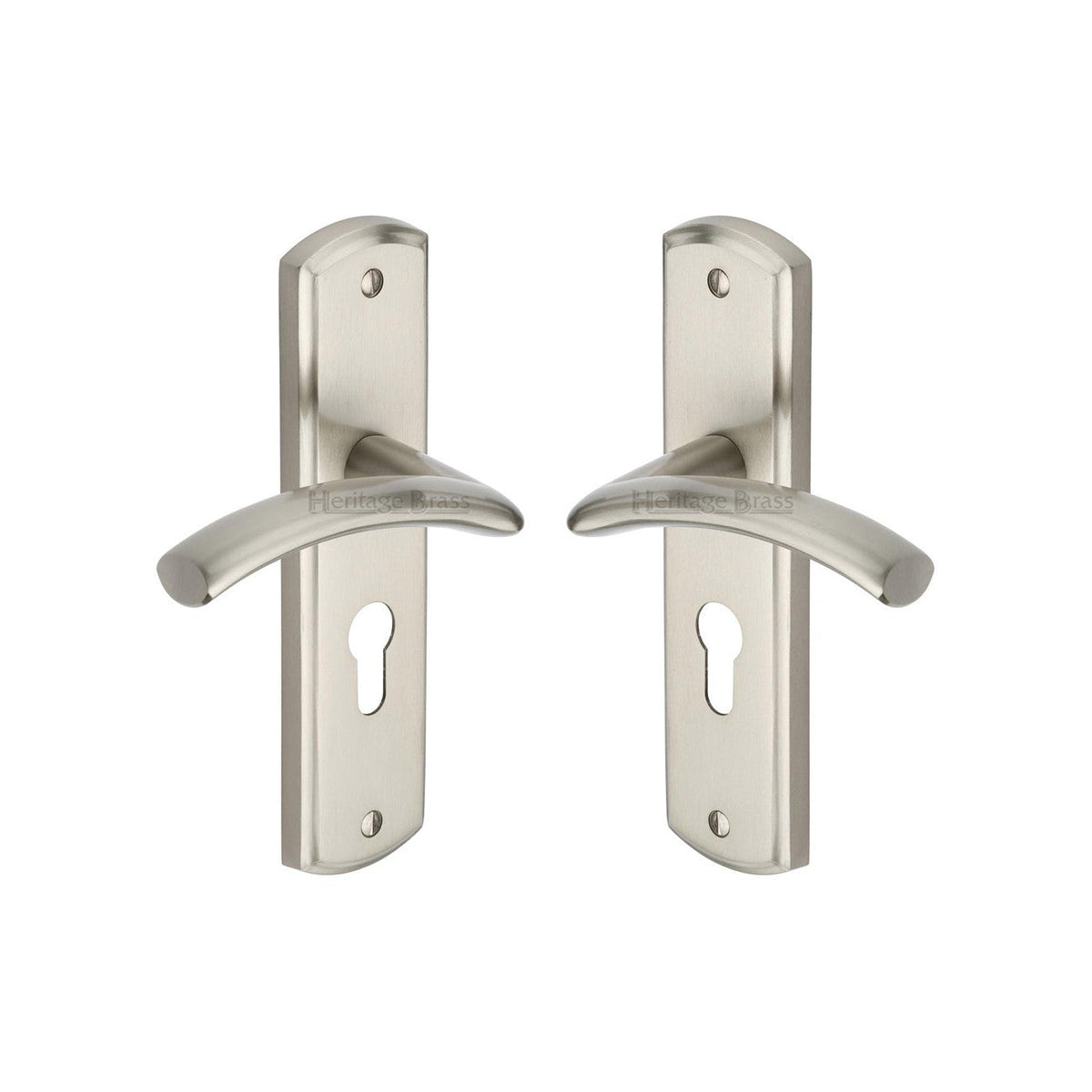 Centaur Door Handle on Plate by M Marcus - Heritage Brass