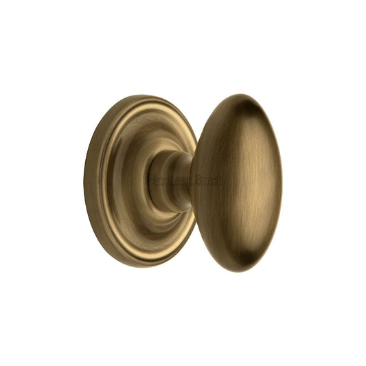 Chelsea Door Knob on Rose by M Marcus - Heritage Brass
