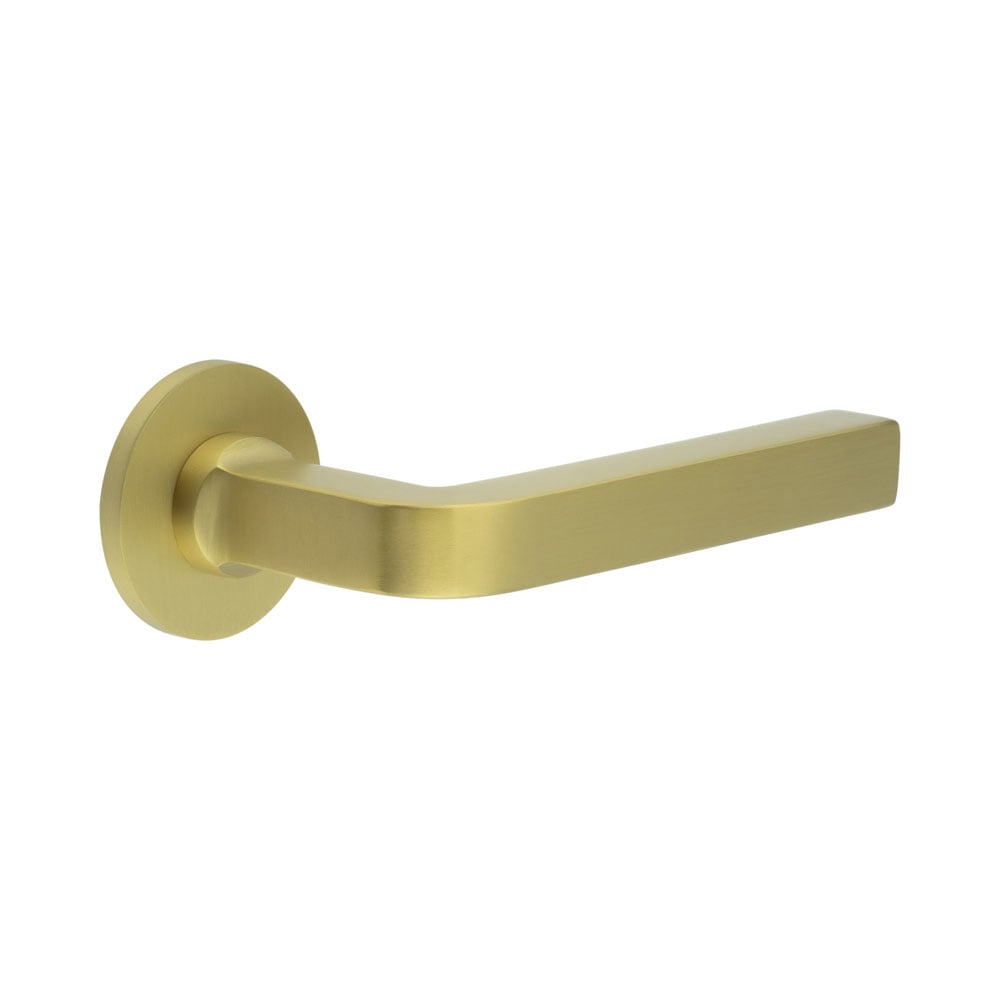 CRES-104 Fixed Dead Round Rose Door Handle by Cres By Frelan
