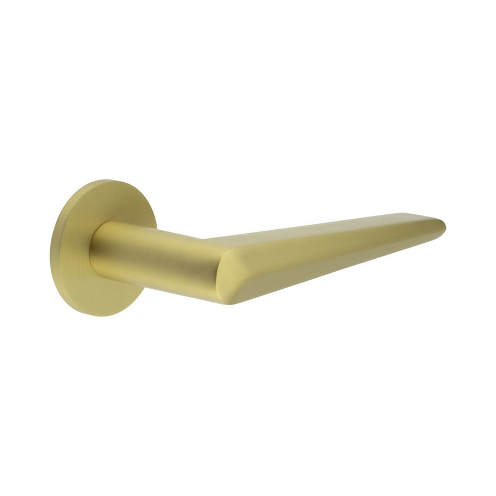 CRES-107 Sprung Round Rose Door Handle by Cres By Frelan