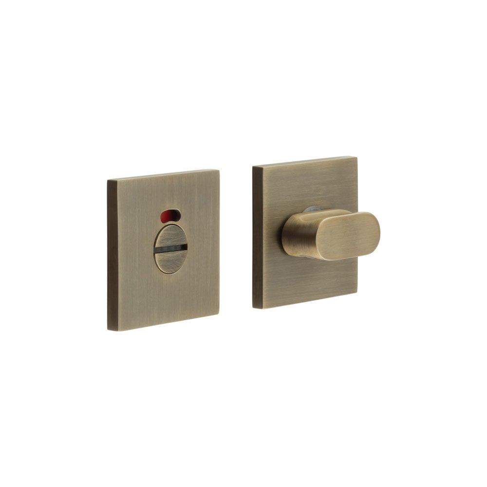 CRES-801 Thumb Turn & Lock Square Rose w/ Indicator by Cres By Frelan