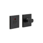 CRES-801 Thumb Turn & Lock Square Rose w/ Indicator by Cres By Frelan