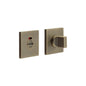 CRES-802 Thumb Turn & Lock Square Rose w/ Indicator by Cres By Frelan
