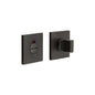 CRES-802 Thumb Turn & Lock Square Rose w/ Indicator by Cres By Frelan