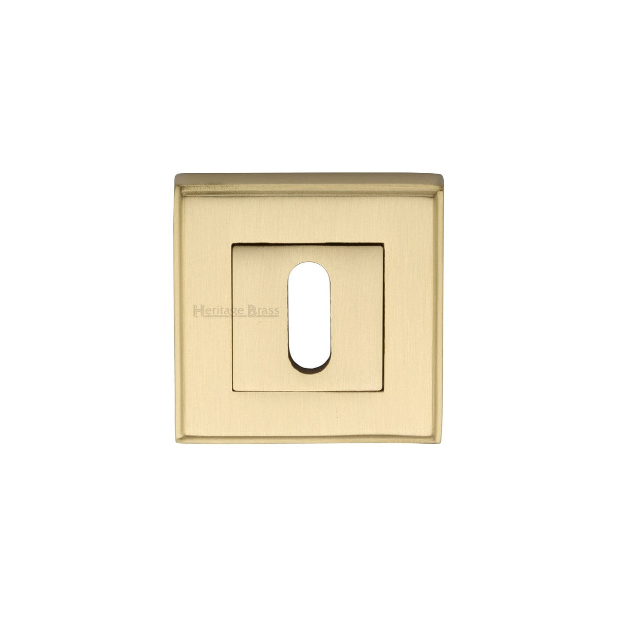 Standard Key Escutcheon Square - DEC7000 by M Marcus - Heritage Brass