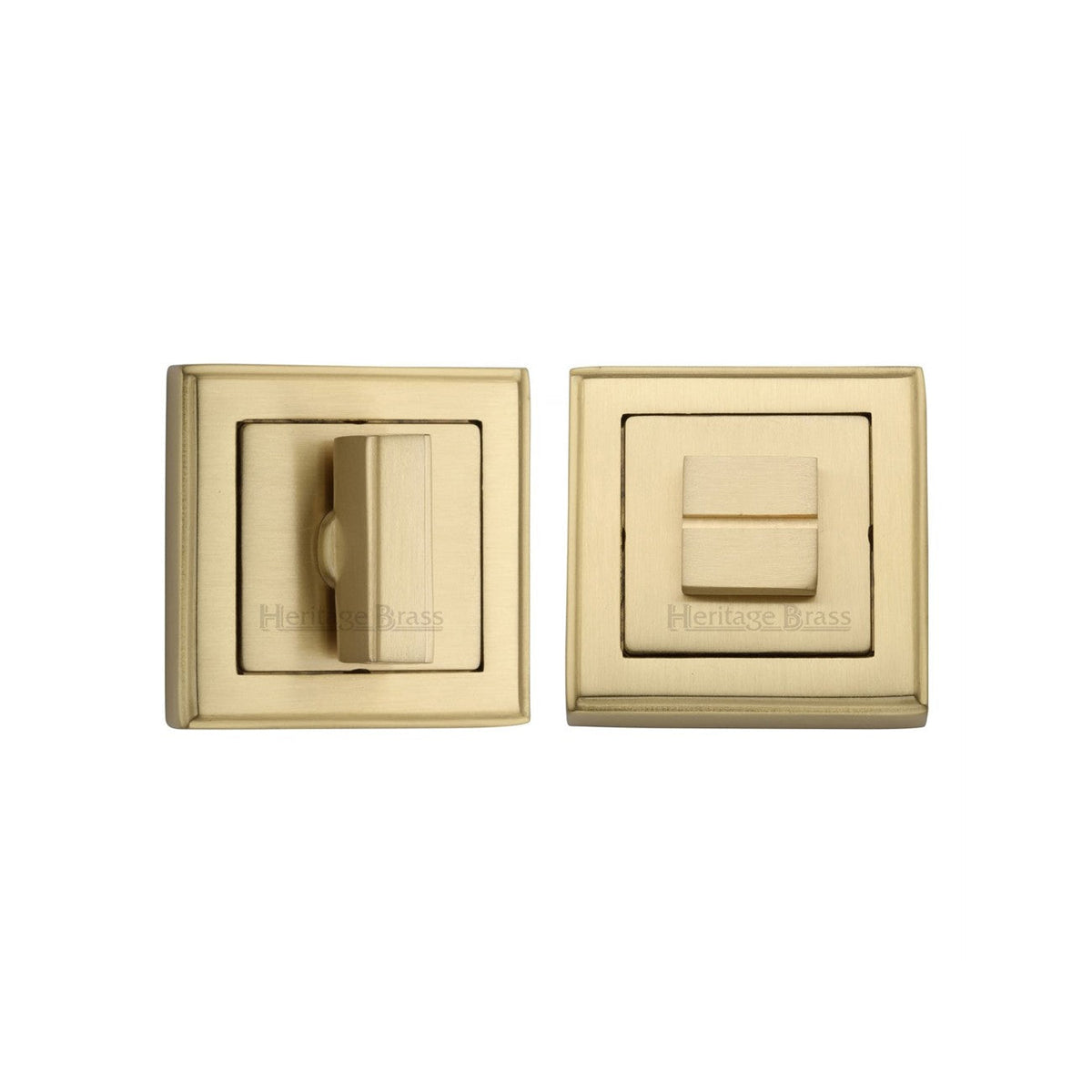Square Bathroom Turn & Release - DEC7030 by M Marcus - Heritage Brass