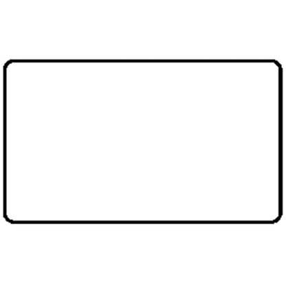 Mode Range Matt White Double Blank Plate