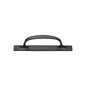 Matt Black Iron Cabinet Pull Handle On Plate by M Marcus - Heritage Brass