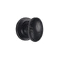 Matt Black Iron Oval Cabinet Knob by M Marcus - Heritage Brass