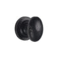 Matt Black Iron Cabinet Oval Knob by M Marcus - Heritage Brass