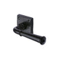 Black Iron Claverley Door Handle on Square Rose by M Marcus - Heritage Brass