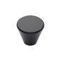 Matt Black Iron Round Cone Cabinet Knob by M Marcus - Heritage Brass