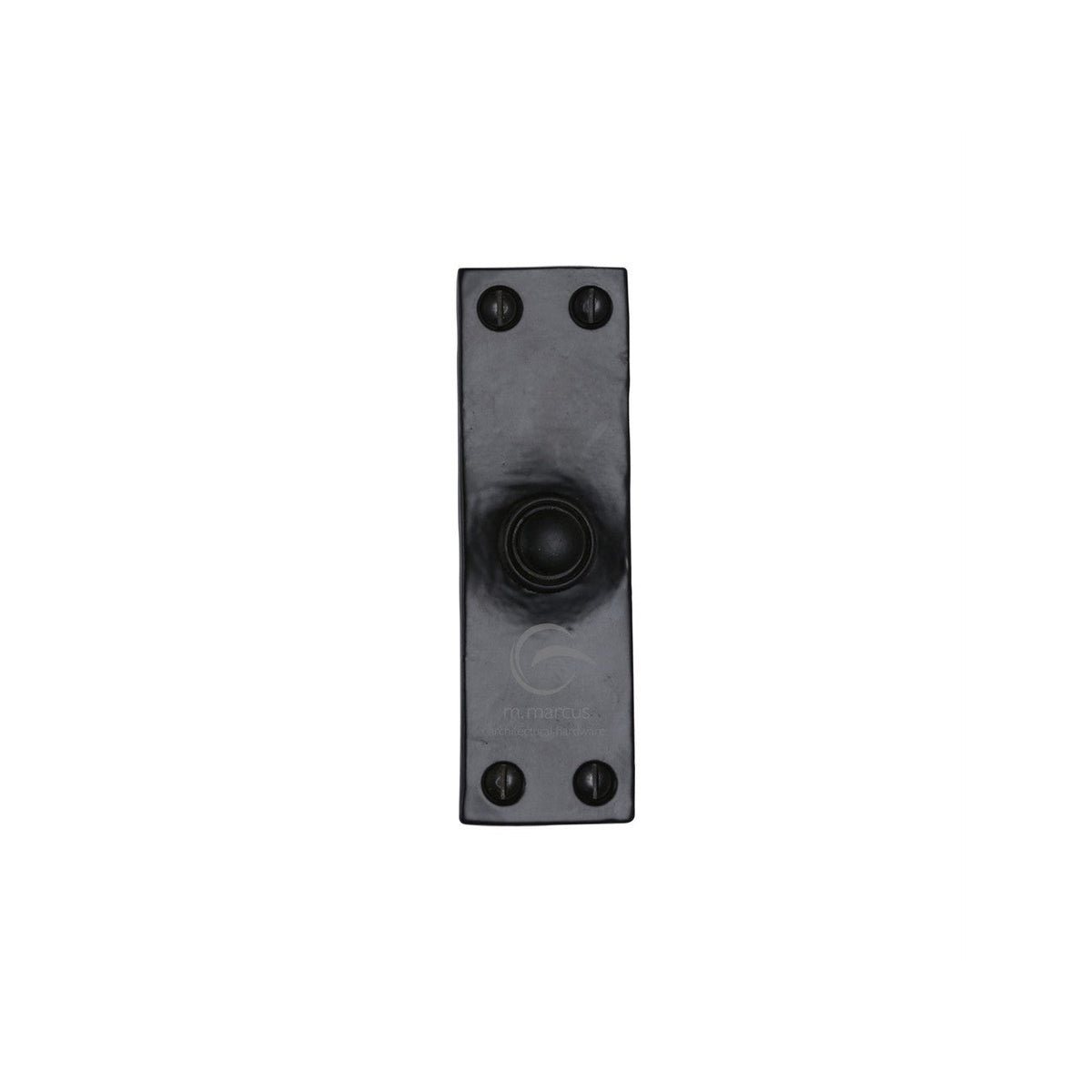 Black Iron Bell Push by M Marcus - Heritage Brass