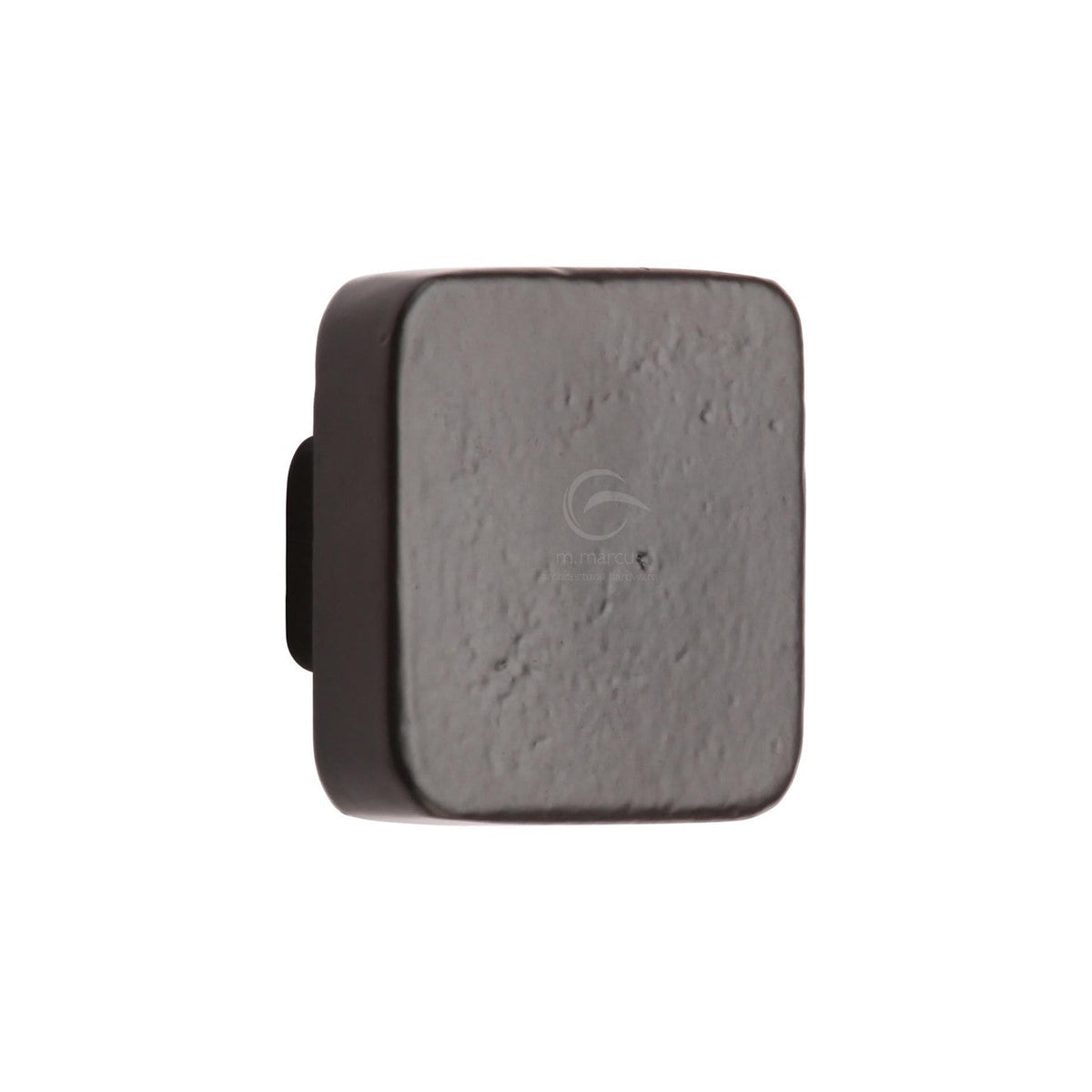 Matt Black Iron Round Stepped Cabinet Knob by M Marcus - Heritage Brass