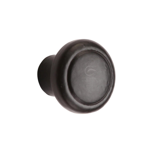 Matt Black Iron Newport Cabinet Knob by M Marcus - Heritage Brass