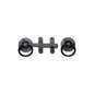 Black Iron Ring Handle Gate Latch by M Marcus - Heritage Brass