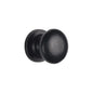 Matt Black Iron Round Cabinet Knob by M Marcus - Heritage Brass
