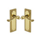 Georgian Door Handle on Plate by M Marcus - Heritage Brass