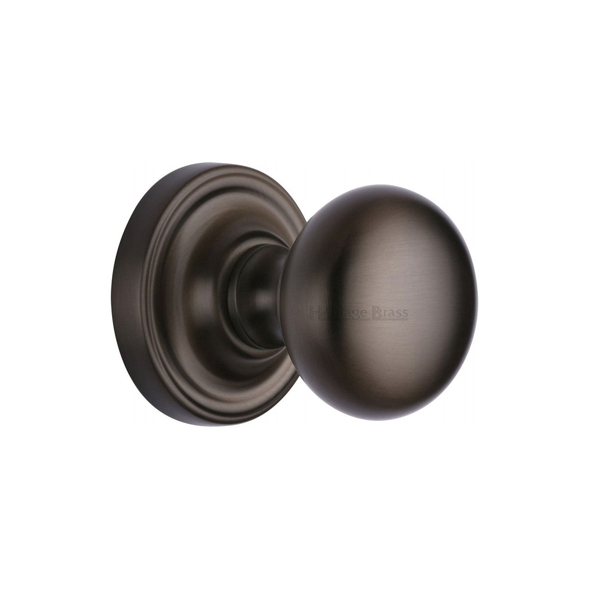 Hampstead Door Knob on Rose by M Marcus - Heritage Brass