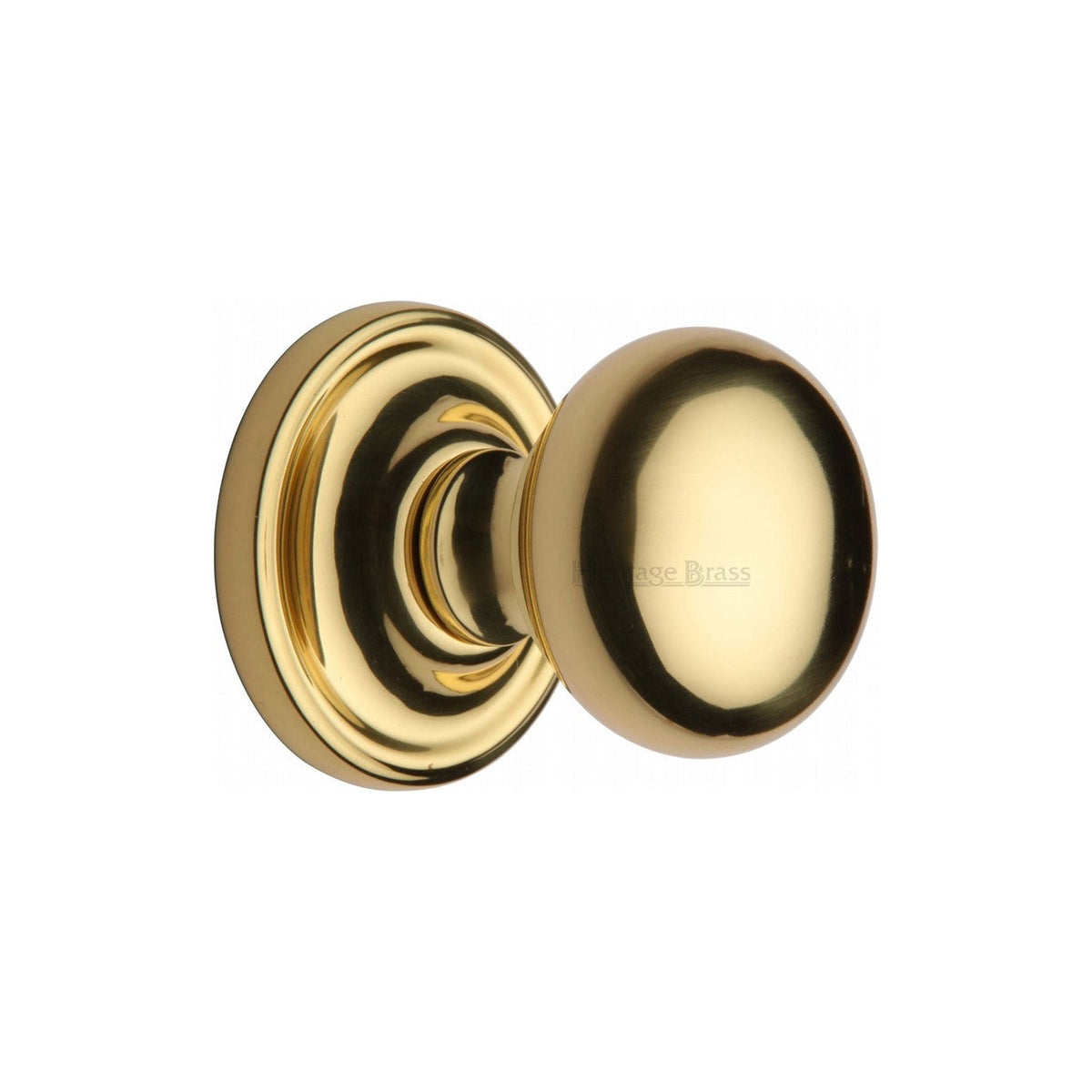 Hampstead Door Knob on Rose by M Marcus - Heritage Brass
