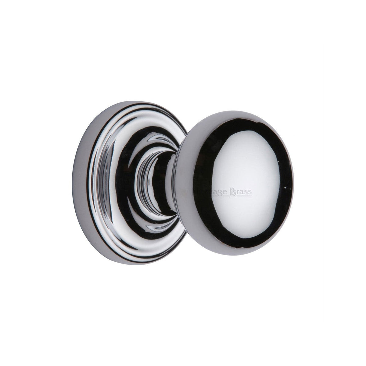 Hampstead Door Knob on Rose by M Marcus - Heritage Brass