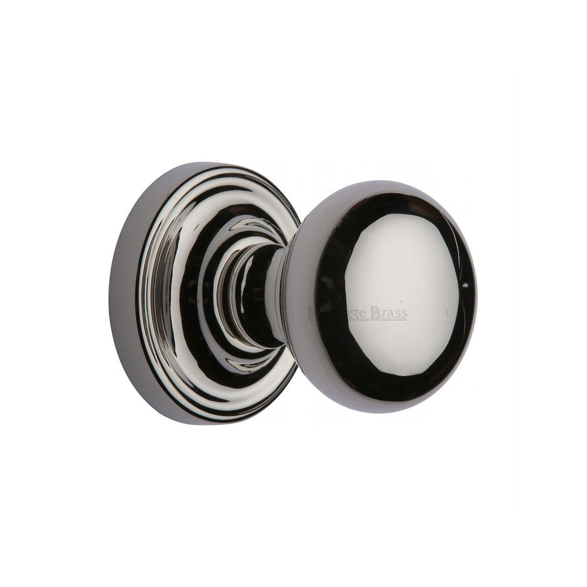 Hampstead Door Knob on Rose by M Marcus - Heritage Brass
